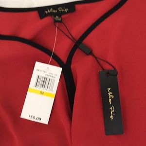 Beautiful sheer tie front top